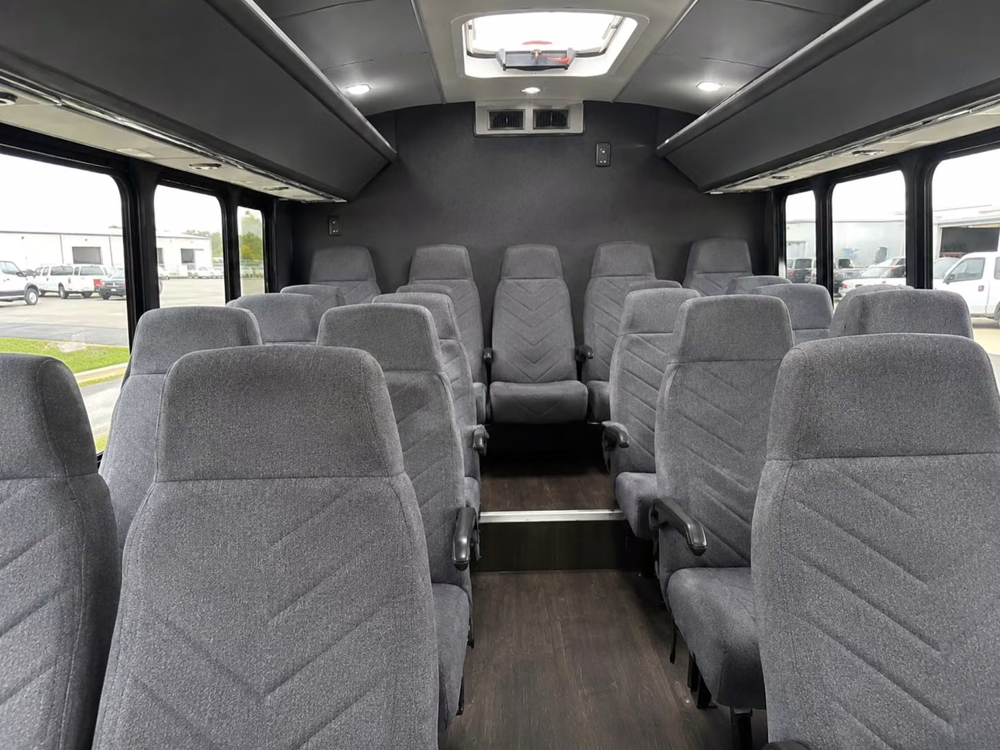 18 passenger minibus interior
