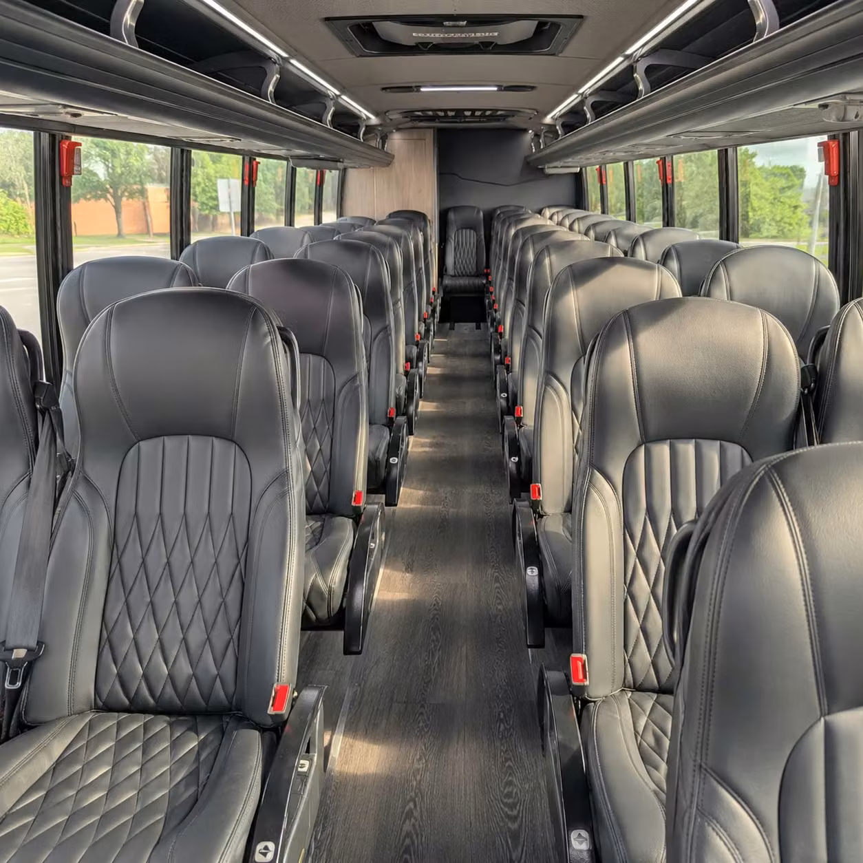 25 passenger minibus interior