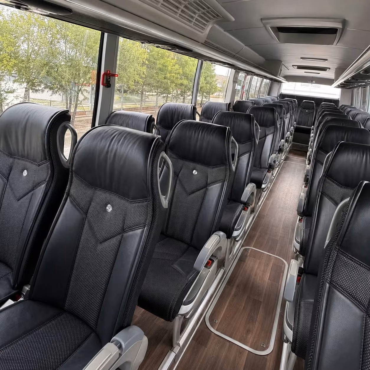 hartford charter bus rental interior