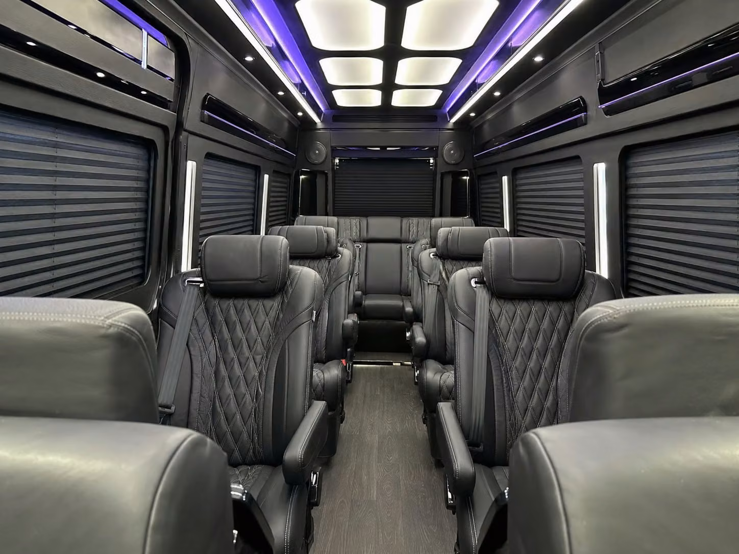 sprinter van with driver inside