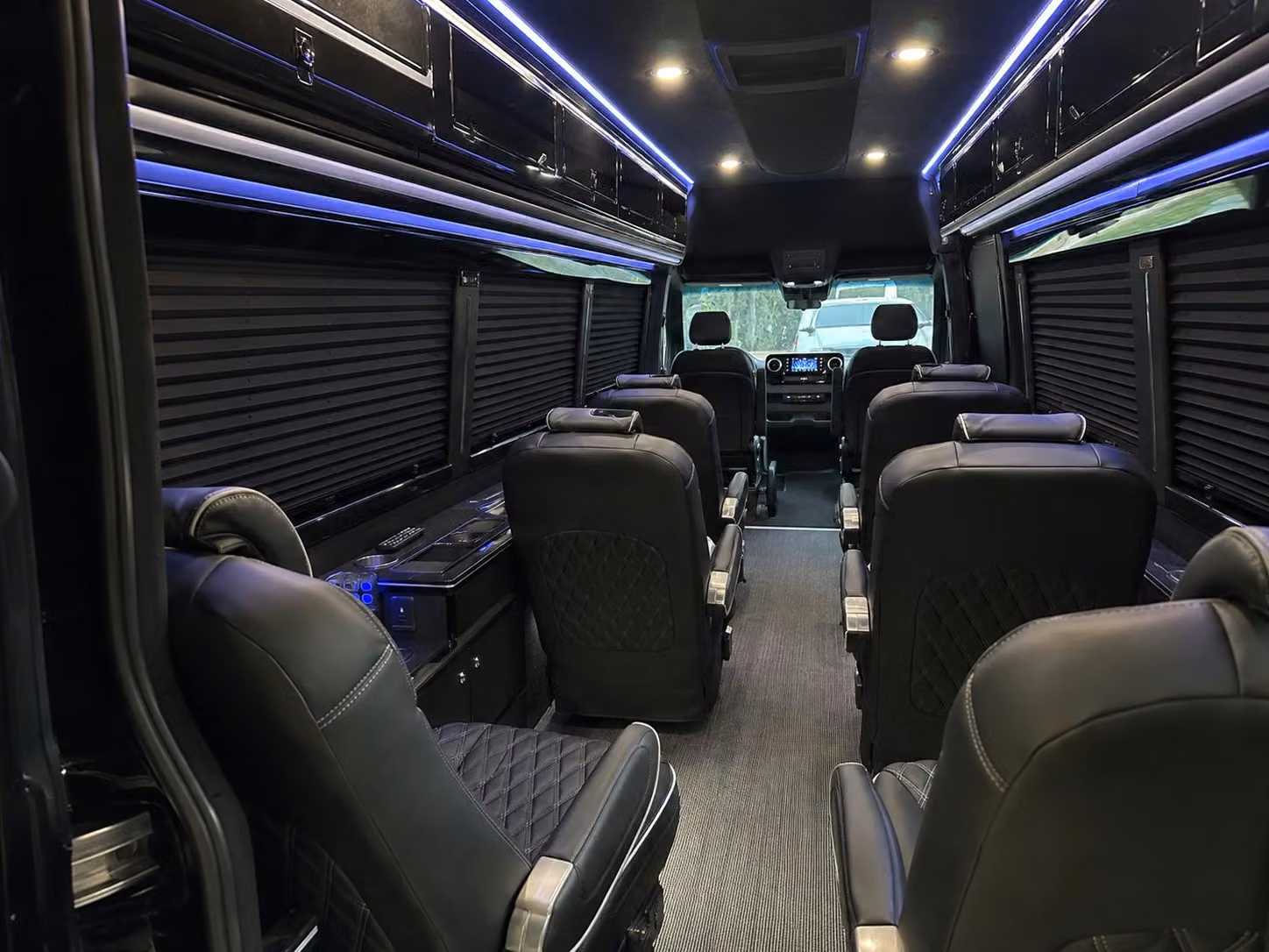 sprinter van with driver interior